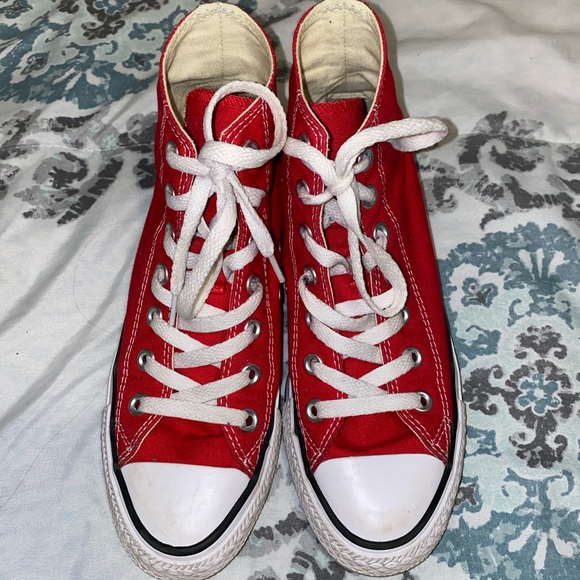 women's red converse